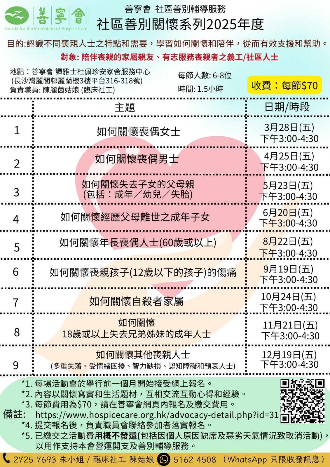 社區善別關懷系列2025年度